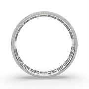 Claretta Round Cut Diamond Bangle Bracelet Pave set (15 ctw) - Nivetta